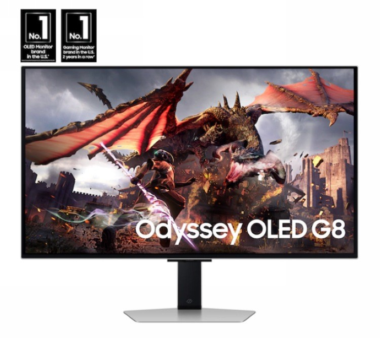 三星新款 “玄龙骑士” G80SD 显示器将预售,4K QD-OLED 量子点屏